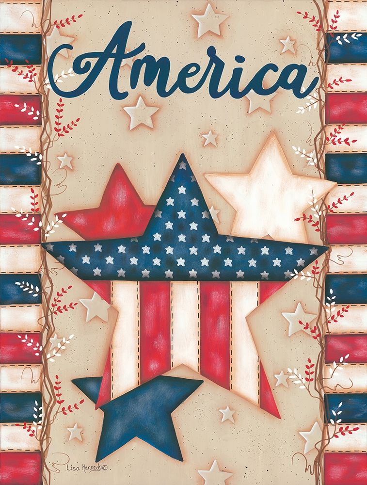 America art print by Lisa Kennedy for $57.95 CAD