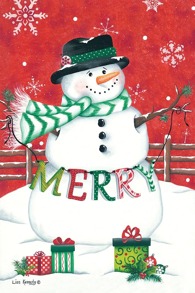 Hope Snowman art print by Lisa Kennedy for $57.95 CAD