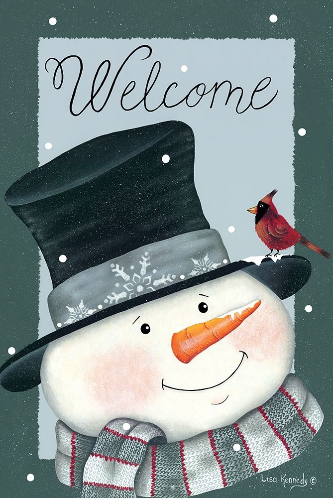 Cardinals Welcome art print by Lisa Kennedy for $57.95 CAD