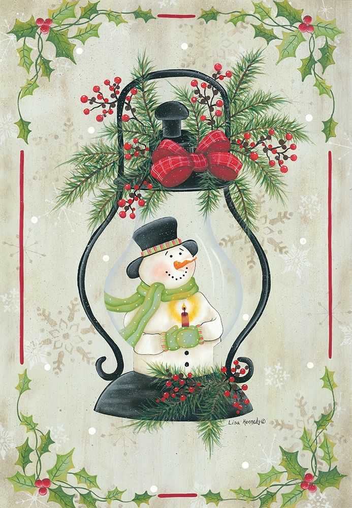 Christmas Lantern art print by Lisa Kennedy for $57.95 CAD