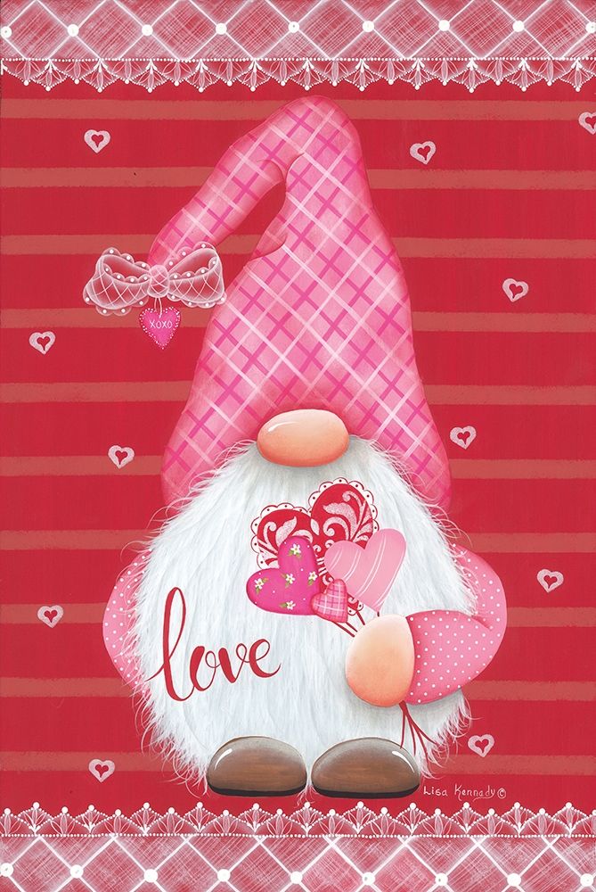 Valentine Gnome art print by Lisa Kennedy for $57.95 CAD