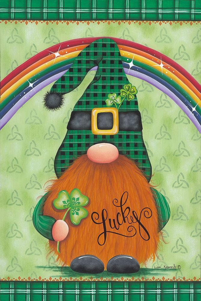 St. Pats Gnome art print by Lisa Kennedy for $57.95 CAD