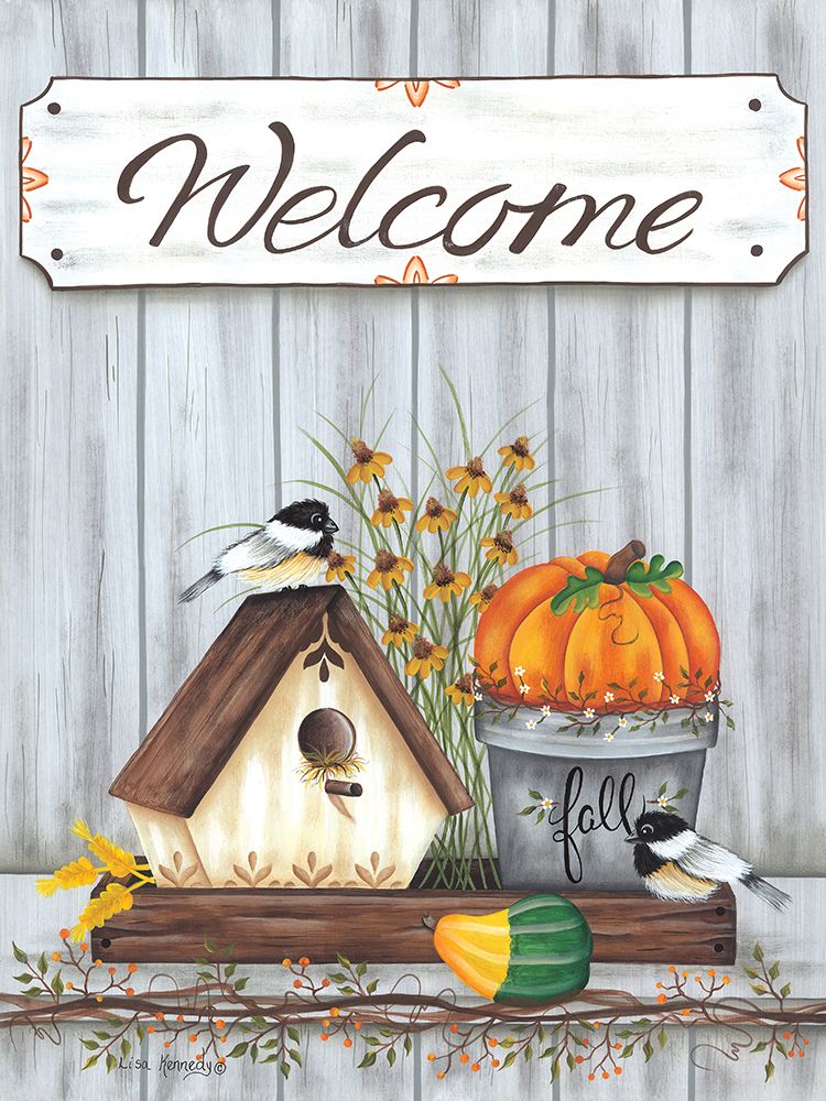 Welcome Fall art print by Lisa Kennedy for $57.95 CAD