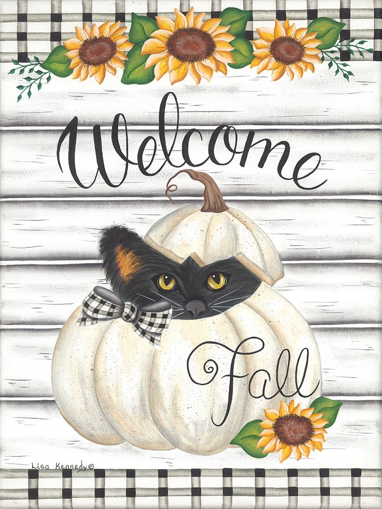 Fall Kitten art print by Lisa Kennedy for $57.95 CAD