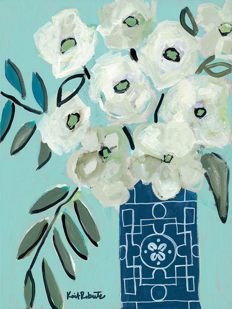 White Flowers for Patricia art print by Kait Roberts for $57.95 CAD
