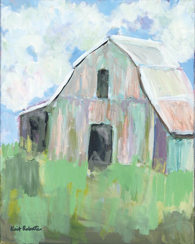 Pastel Barn I art print by Kait Roberts for $57.95 CAD