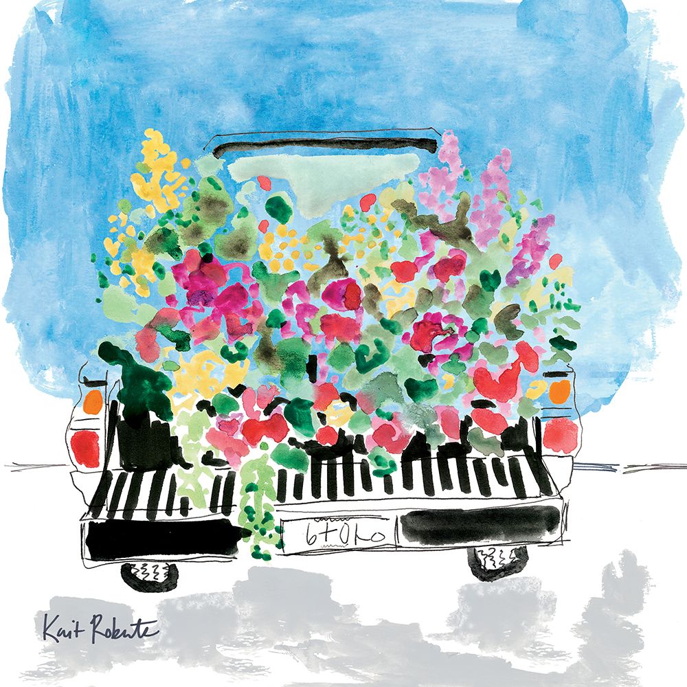 Floral Truck Bed art print by Kait Roberts for $57.95 CAD