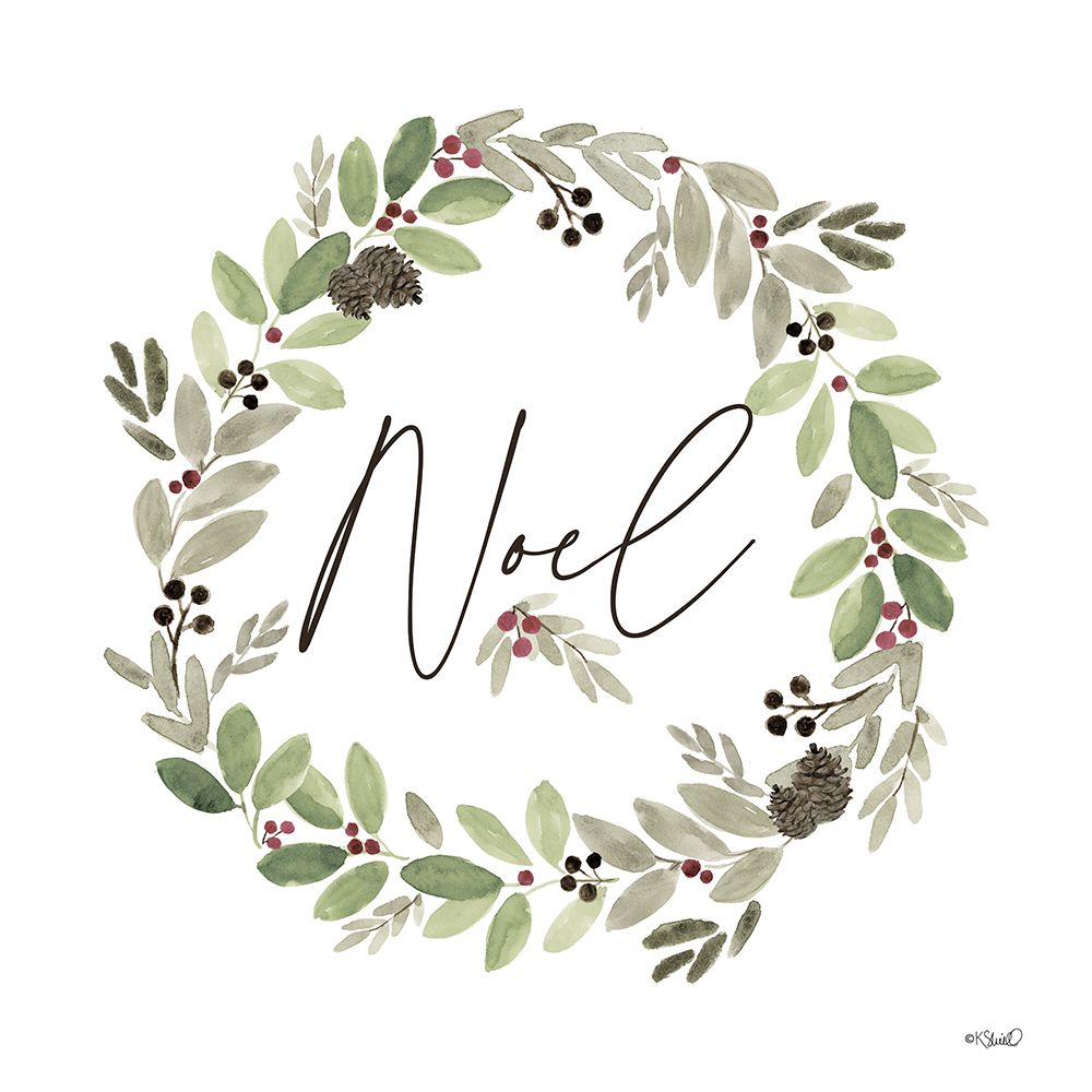 Noel Wreath art print by Kate Sherrill for $57.95 CAD