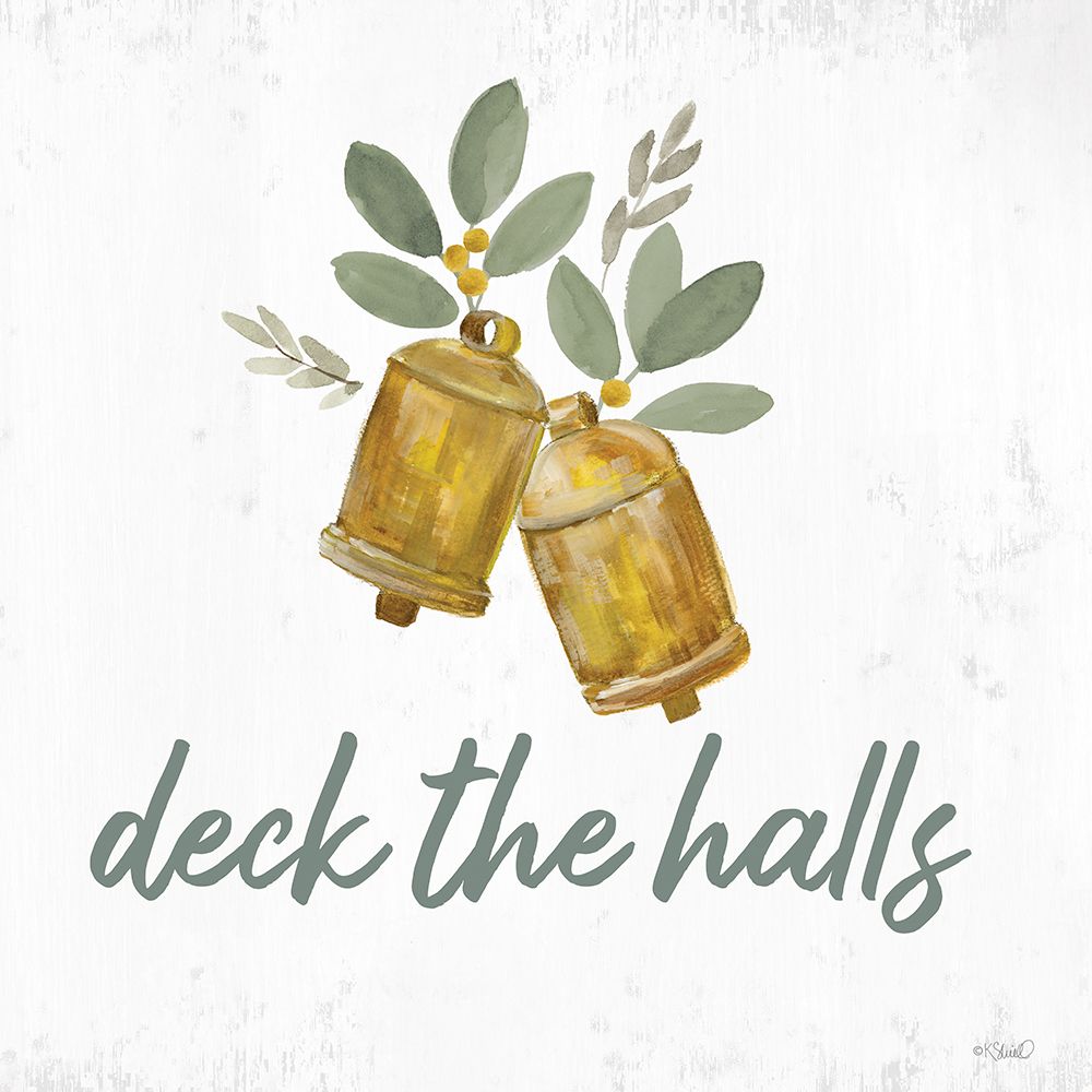 Deck the Halls Bells art print by Kate Sherrill for $57.95 CAD