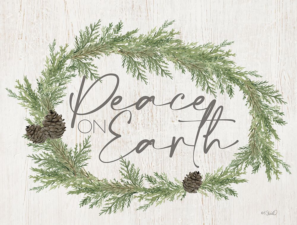 Peace on Earth Evergreen art print by Kate Sherrill for $57.95 CAD