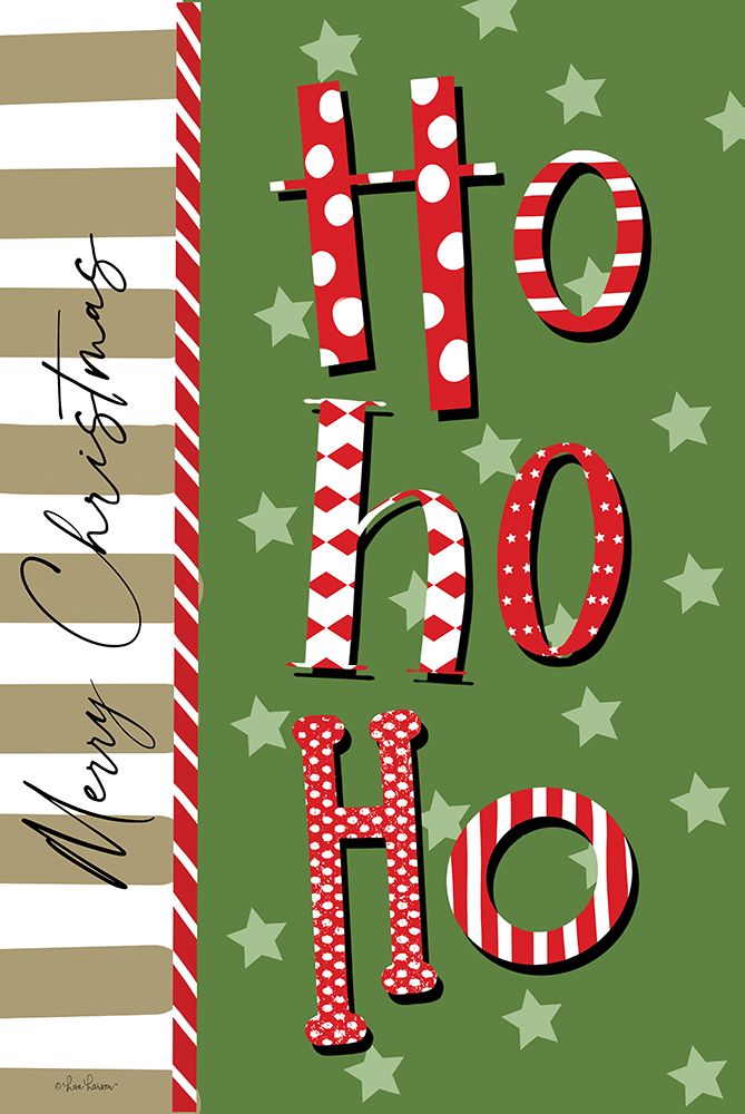 Merry Christmas Ho Ho Ho art print by Lisa Larson for $57.95 CAD