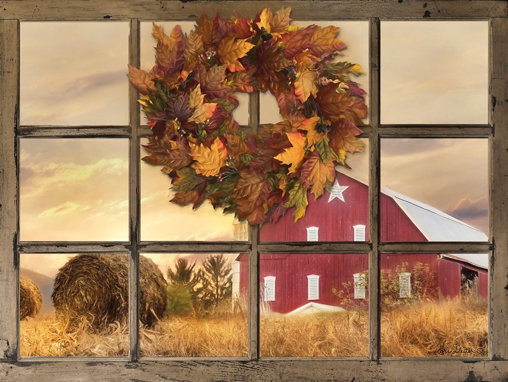 Fall Window View  art print by Lori Deiter for $57.95 CAD