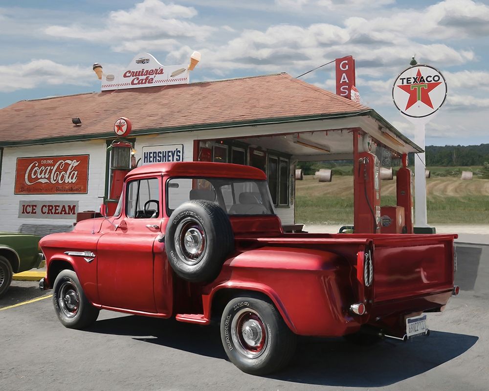 Rest Stop at Cruisers CafÃ©    art print by Lori Deiter for $57.95 CAD