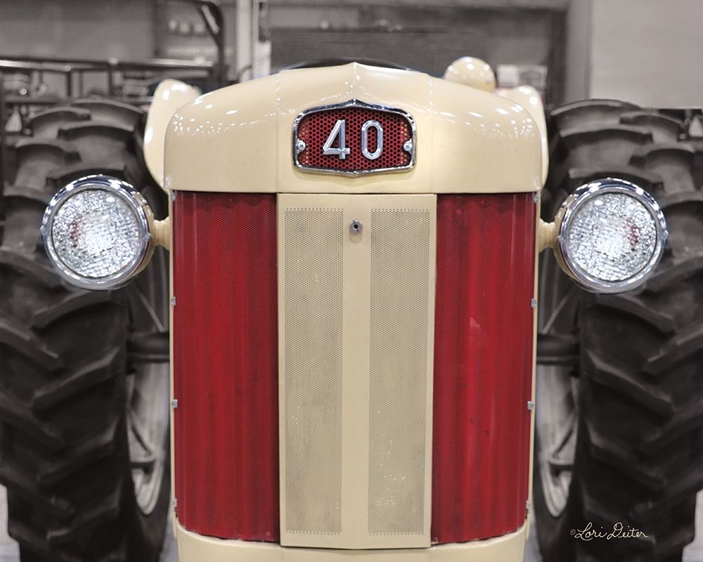 Tractor Close Up MF40   art print by Lori Deiter for $57.95 CAD