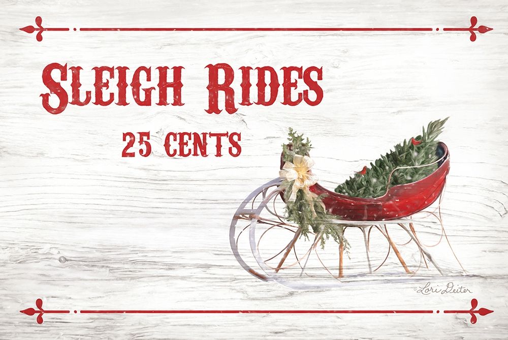 Sleigh Rides 25 Cents art print by Lori Deiter for $57.95 CAD