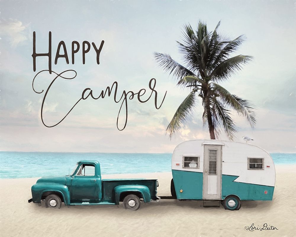 Happy Camper    art print by Lori Deiter for $57.95 CAD
