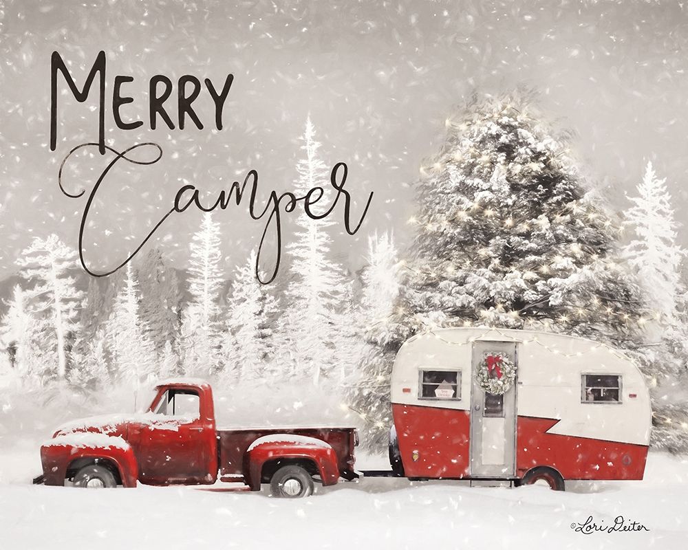 Merry Camper   art print by Lori Deiter for $57.95 CAD