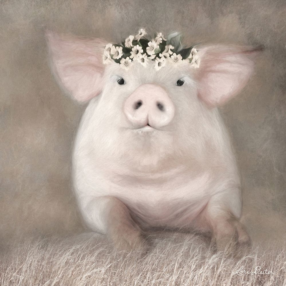Painted Piggy art print by Lori Deiter for $57.95 CAD