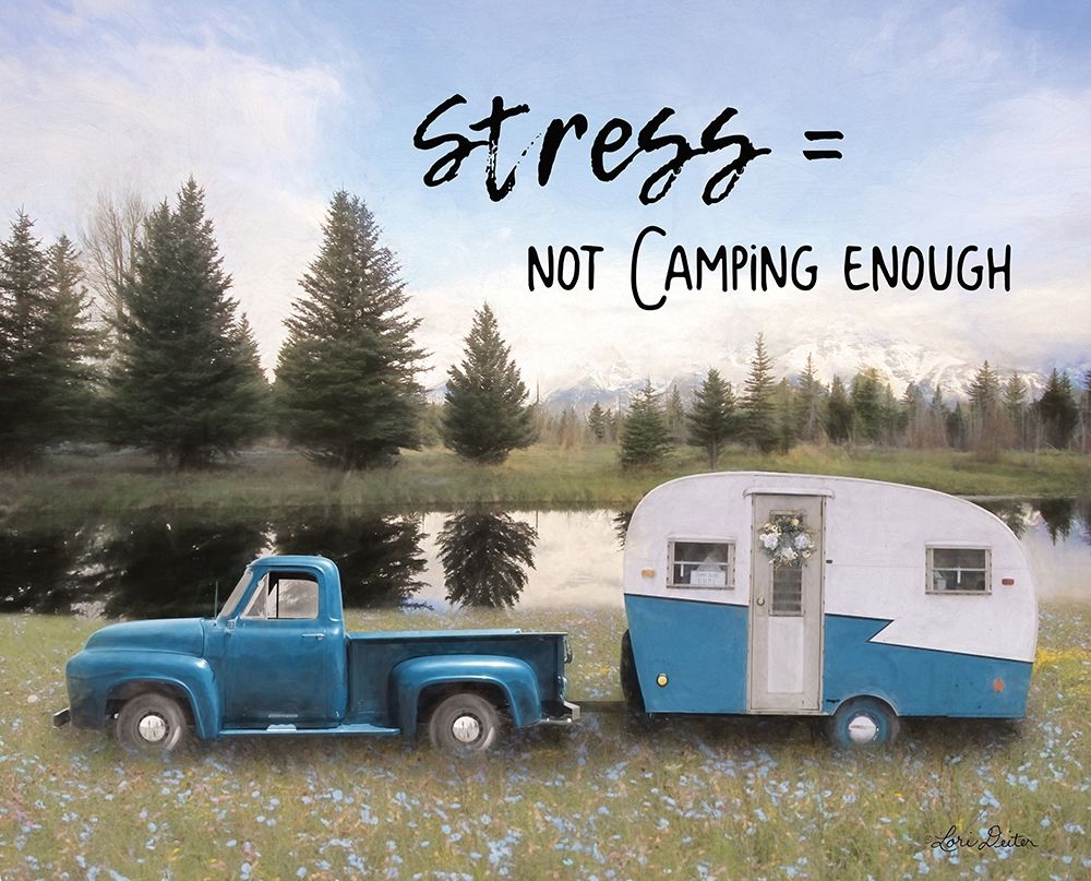 Camping Stress I art print by Lori Deiter for $57.95 CAD