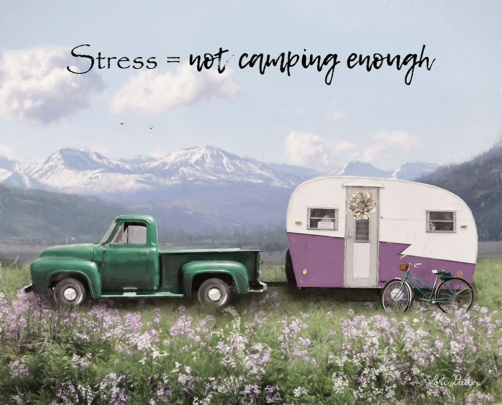 Camping Stress II art print by Lori Deiter for $57.95 CAD