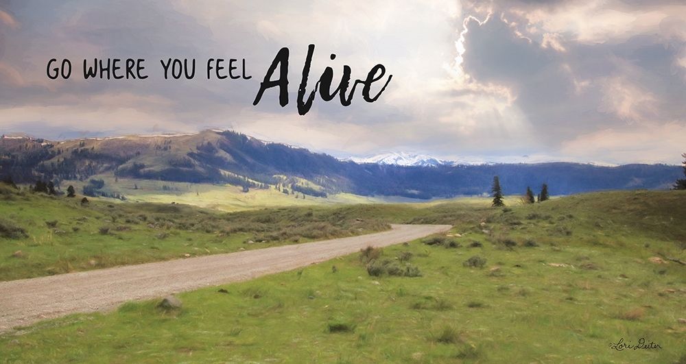 Go Where You Feel Alive art print by Lori Deiter for $57.95 CAD
