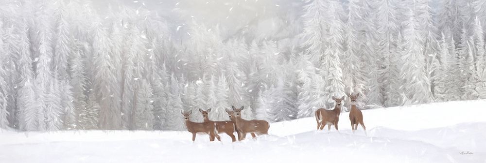 Christmas Deer art print by Lori Deiter for $57.95 CAD