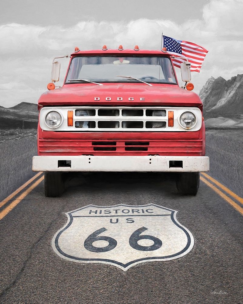 Dodge on Route 66 art print by Lori Deiter for $57.95 CAD