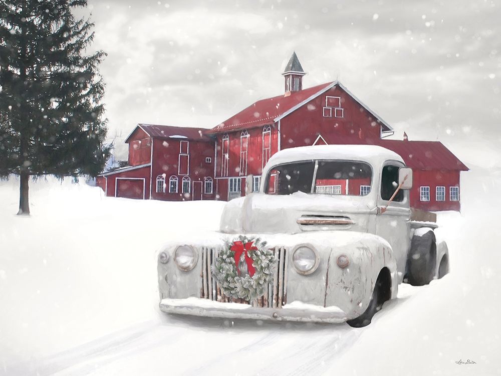 Grand Barn in Winter    art print by Lori Deiter for $57.95 CAD
