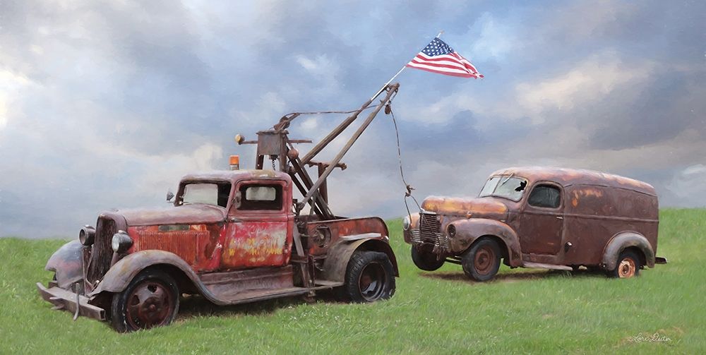 Two Truck Rescue art print by Lori Deiter for $57.95 CAD