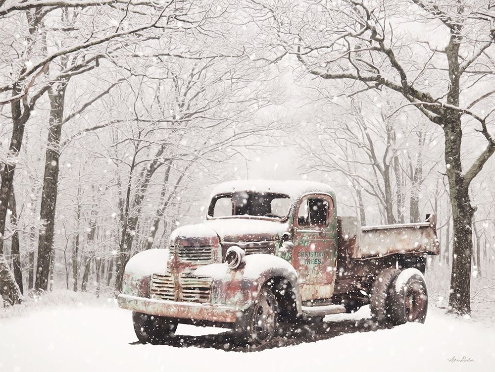 Christmas Tree Truck art print by Lori Deiter for $57.95 CAD