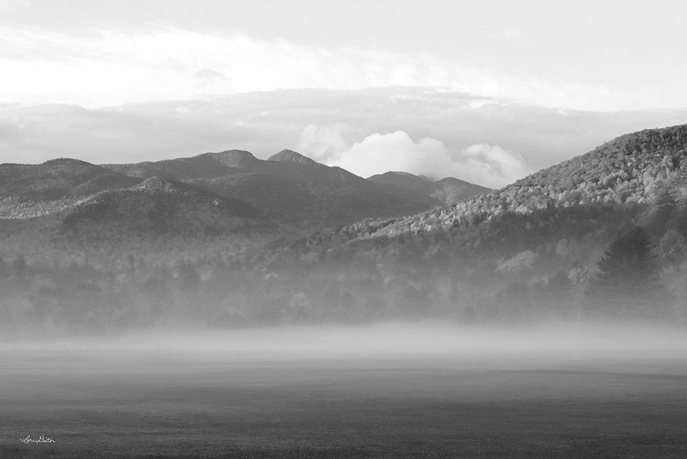 Foggy Morning Mountains art print by Lori Deiter for $57.95 CAD