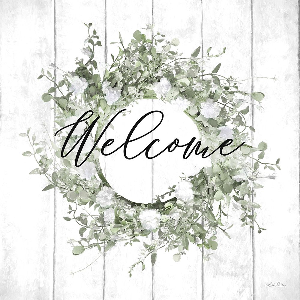 Welcome Wreath art print by Lori Deiter for $57.95 CAD