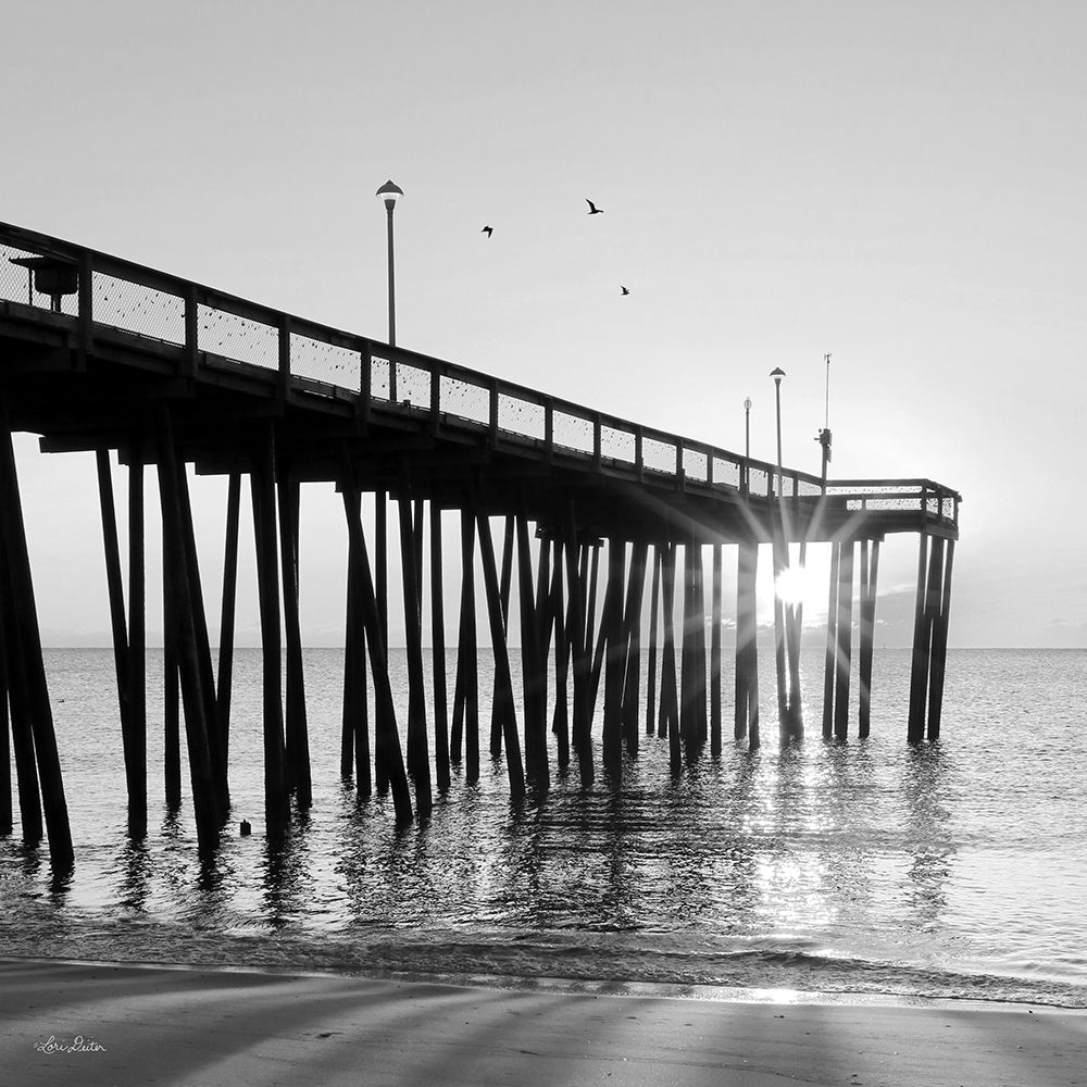Sunrise at the Pier I art print by Lori Deiter for $57.95 CAD