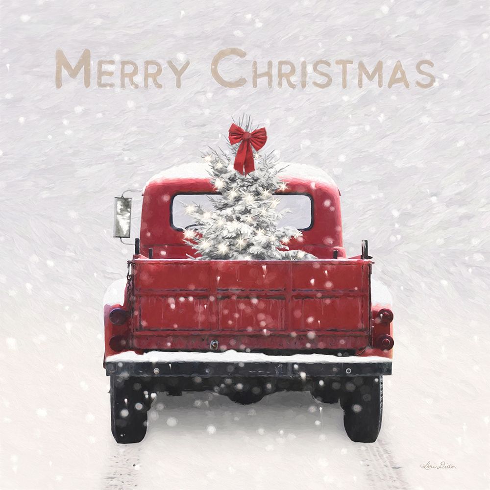 Merry Christmas Truck art print by Lori Deiter for $57.95 CAD