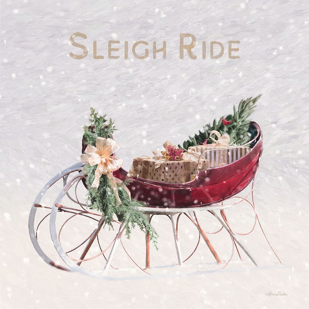 Sleigh Ride I art print by Lori Deiter for $57.95 CAD