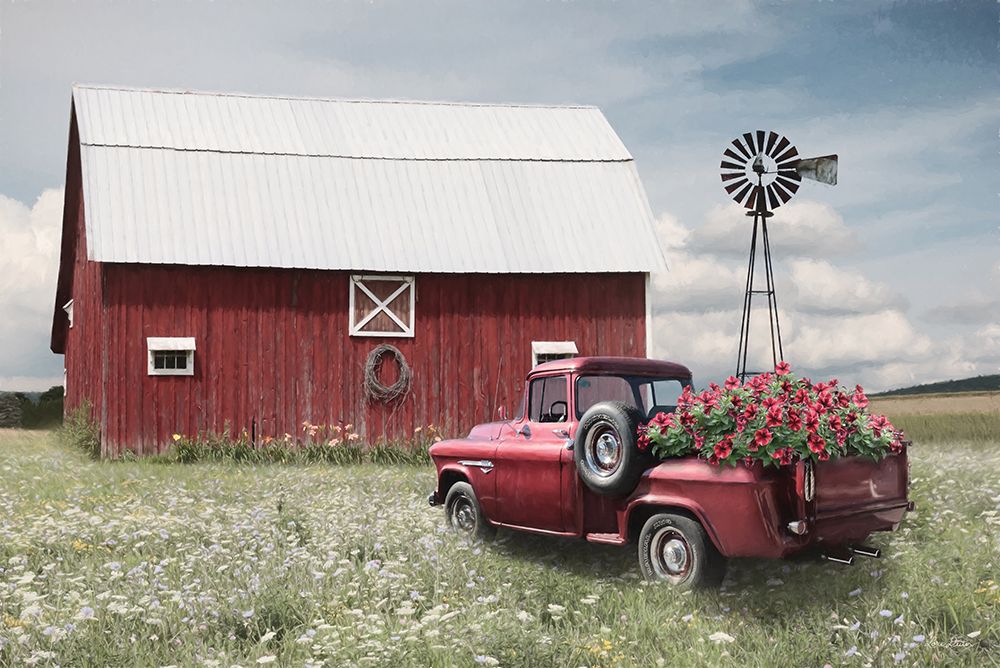 Little Red Barn art print by Lori Deiter for $57.95 CAD