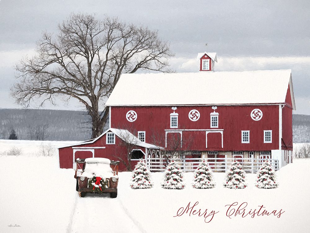 Country Merry Christmas art print by Lori Deiter for $57.95 CAD