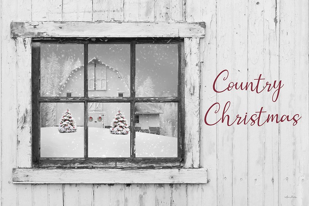 Country Christmas Window art print by Lori Deiter for $57.95 CAD