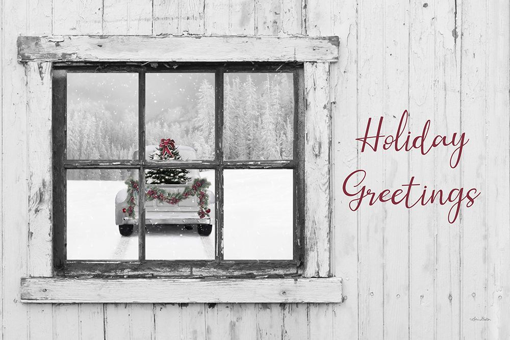 Holiday Greetings Window art print by Lori Deiter for $57.95 CAD