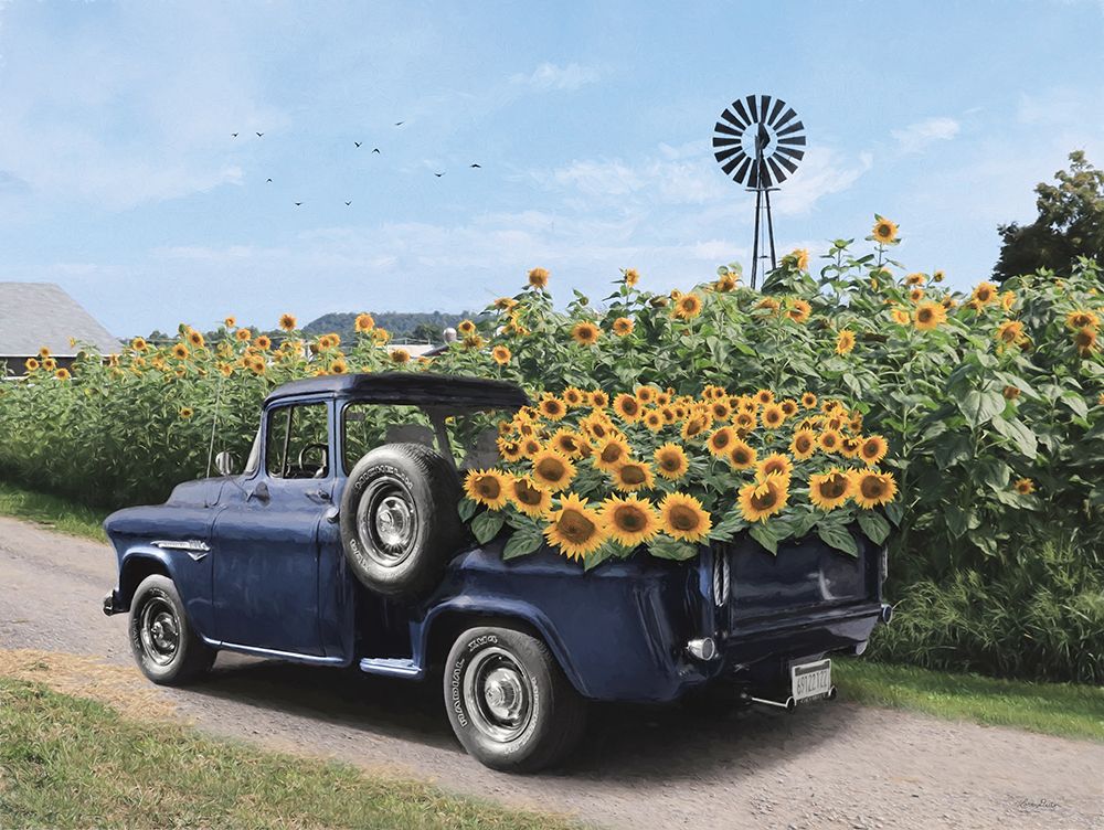 Sunny Days and Sunflowers art print by Lori Deiter for $57.95 CAD
