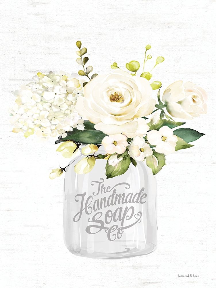 Bathroom Flower Jar art print by Lettered and Lined for $57.95 CAD