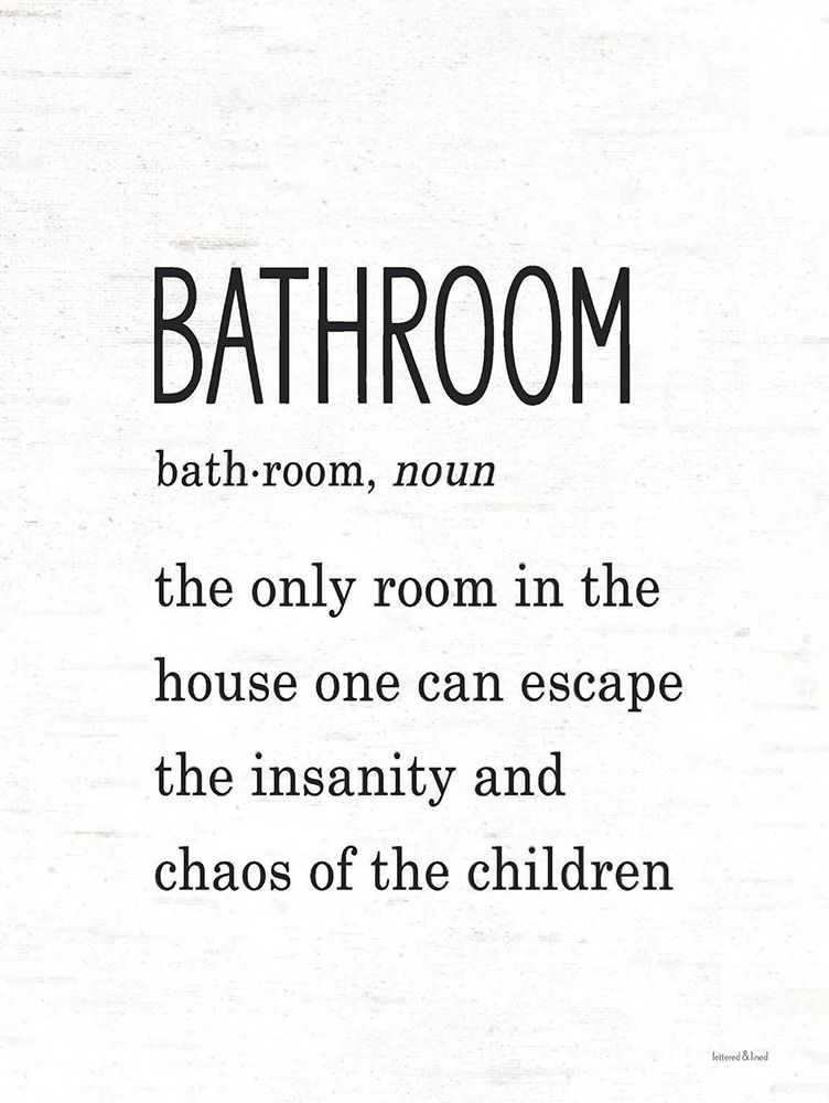 Bathroom Escape art print by Lettered and Lined for $57.95 CAD