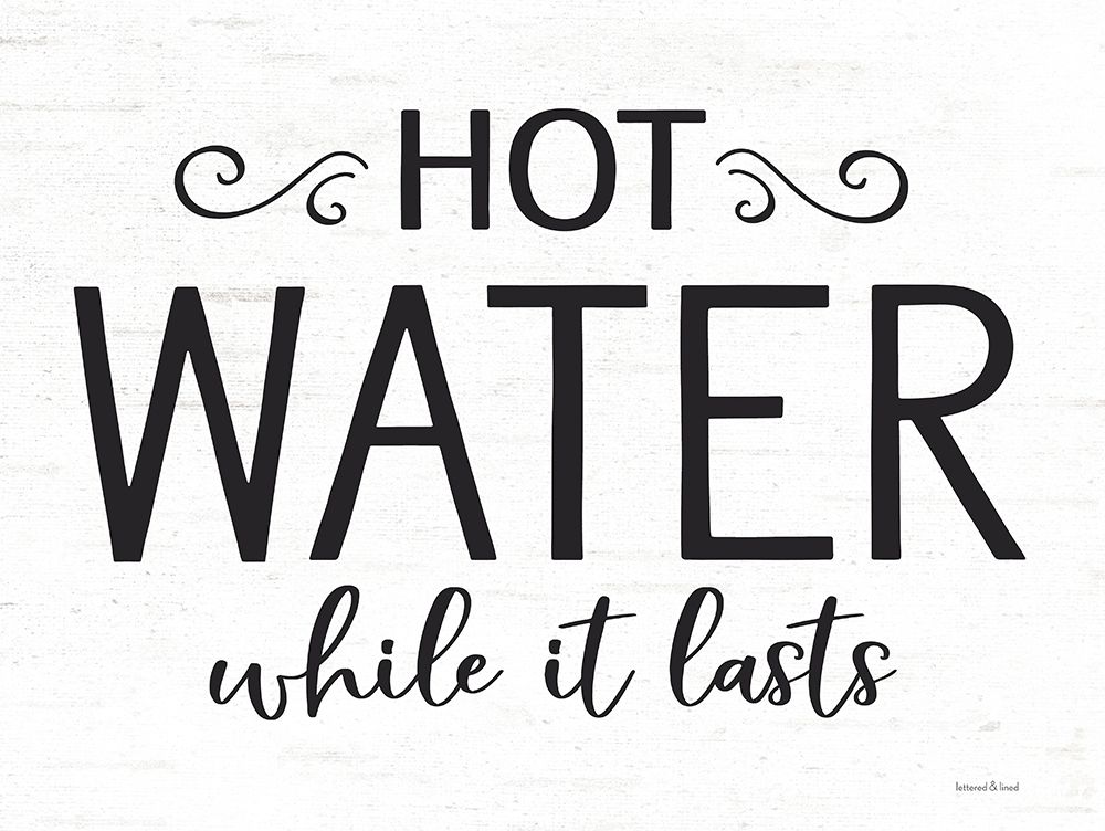 Hot Water art print by Lettered and Lined for $57.95 CAD