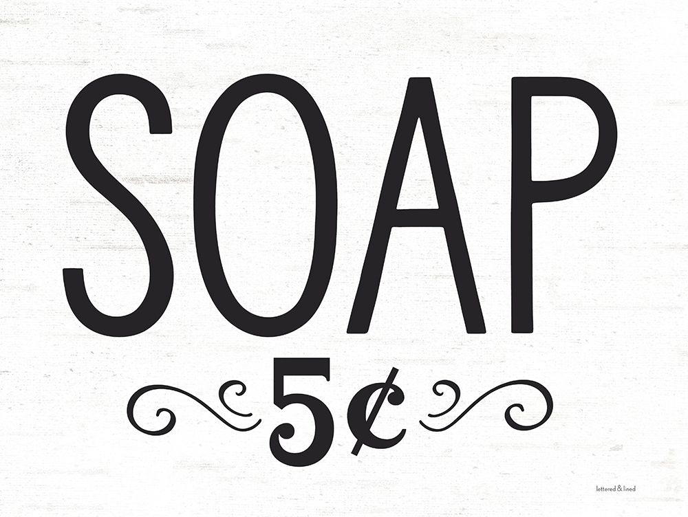 Soap art print by Lettered and Lined for $57.95 CAD