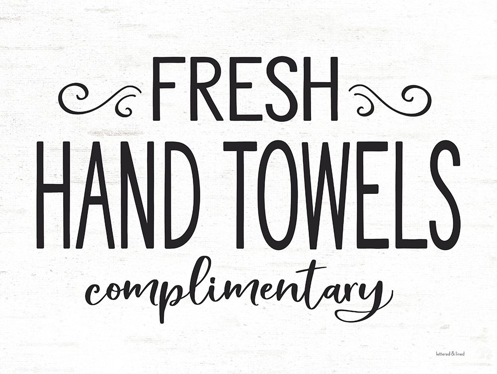 Fresh Hand Towels art print by Lettered and Lined for $57.95 CAD