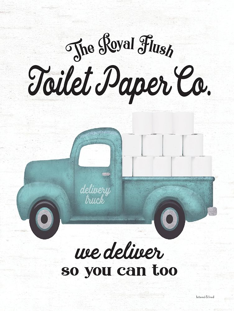 Toilet Paper Co. art print by Lettered and Lined for $57.95 CAD