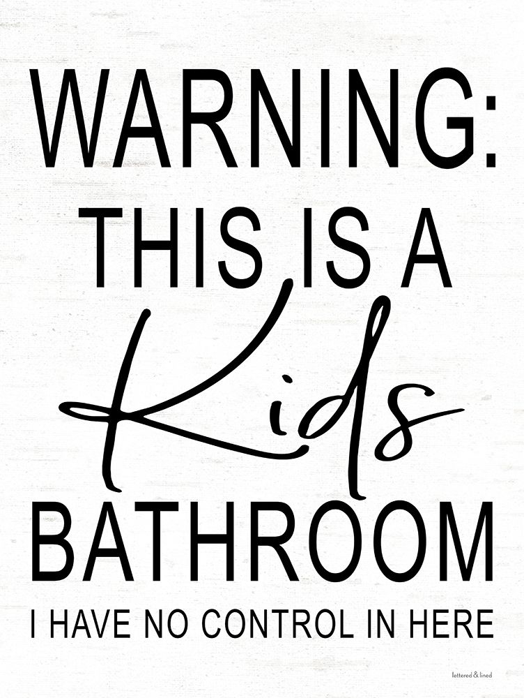 Kids Bathroom art print by Lettered and Lined for $57.95 CAD