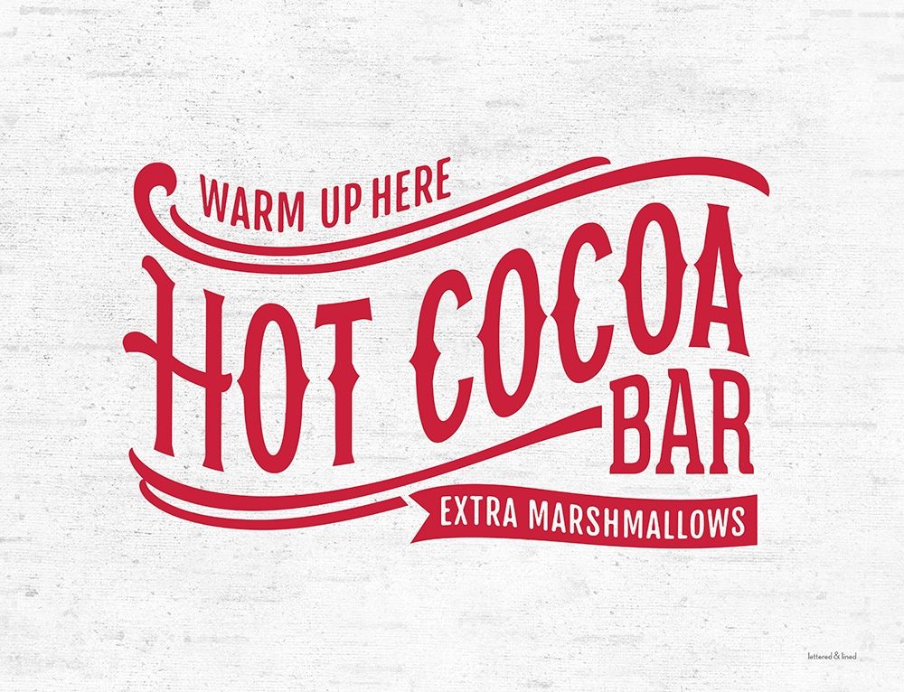 Hot Cocoa Bar art print by Lettered and Lined for $57.95 CAD