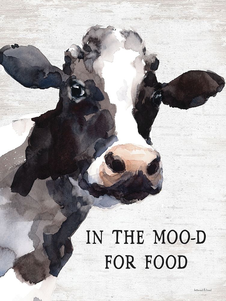 In the Moo-d for Food art print by lettered And lined for $57.95 CAD