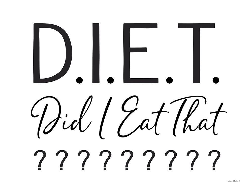 Did I Eat That? art print by Lettered And Lined for $57.95 CAD